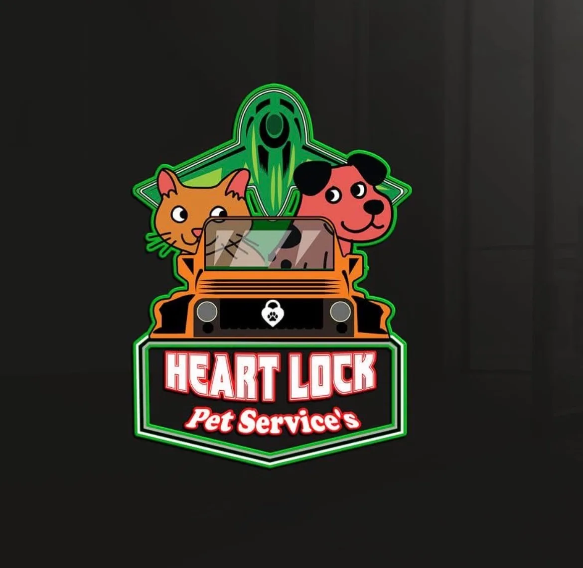 Heart Lock Pet Courier